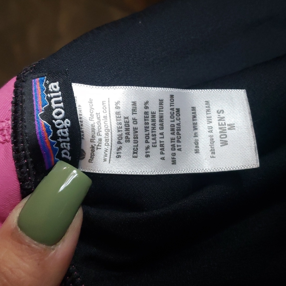 Patagonia pink purple colorful running shorts